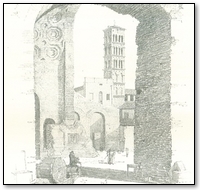 'S. FRANCESCA ROMANA' FROM THE BASILICA OF CONSTANTINE.